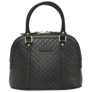 Gucci Bag 2way Handbag Small Shoulder Micro Gucci Sima Black Outlet